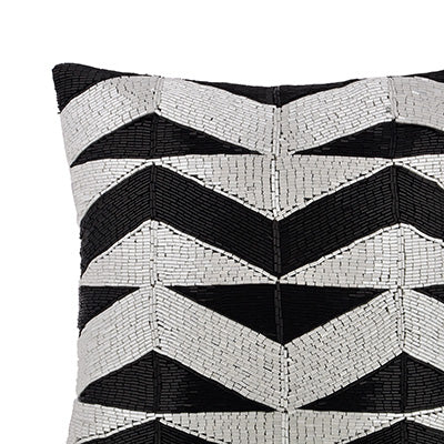 Beaded Illusion Blocks Cushion Cover