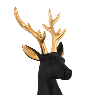 Reindeer Decor Black Gold