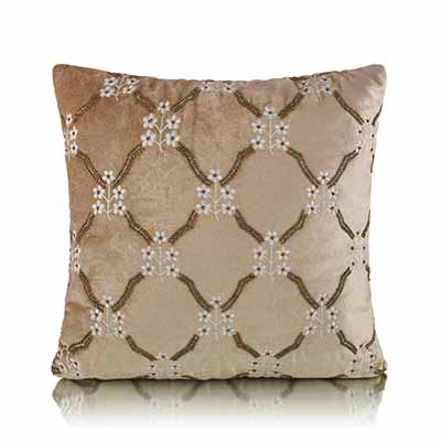 Floral Entwined Trellis Cushion Cover